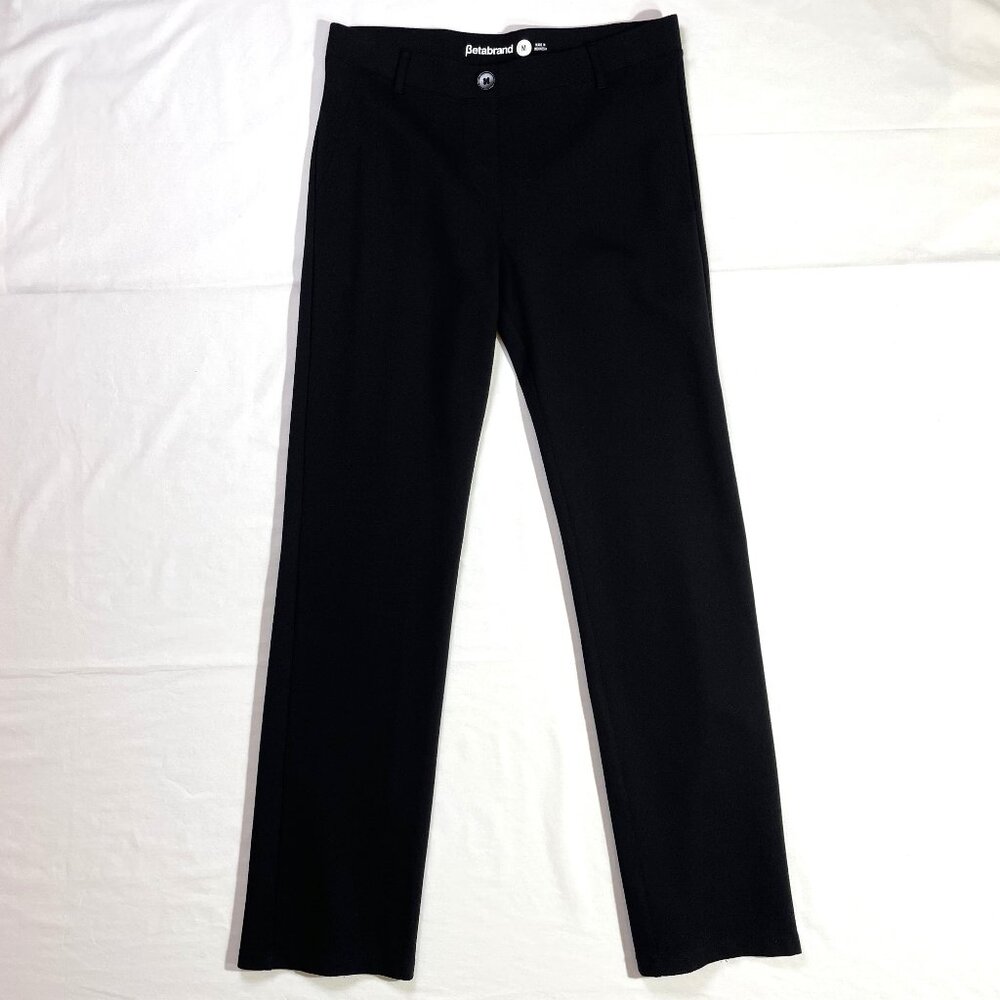 Betabrand Classic Dress Pants Yoga Comfort Pull On Straight Leg Size M - Picture 4 of 15